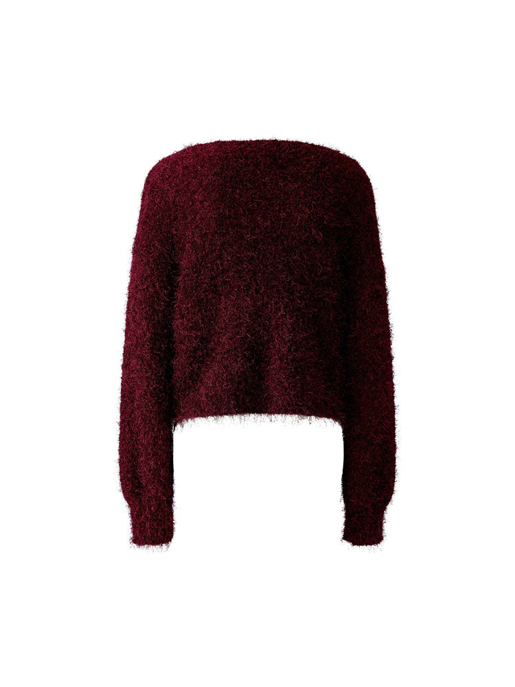 Oui Textured Knit Bramble Berry