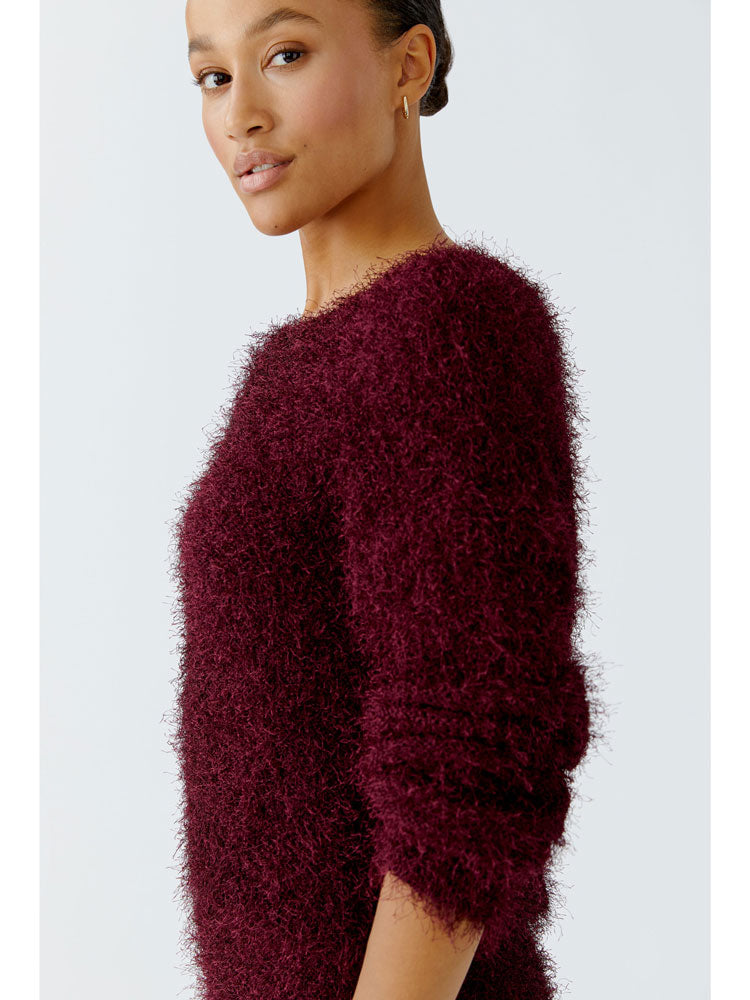 Oui Textured Knit Bramble Berry