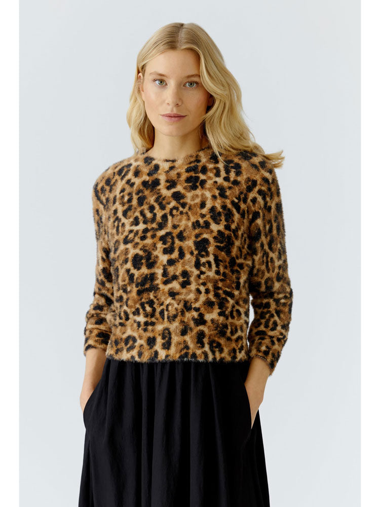 Oui Pullover Camel Grey