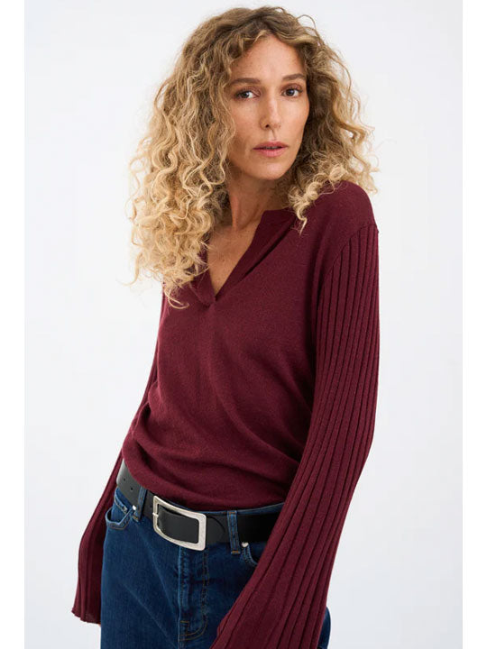 Pieszak PD-Vigga Pleat Sleeve Lurex Knit