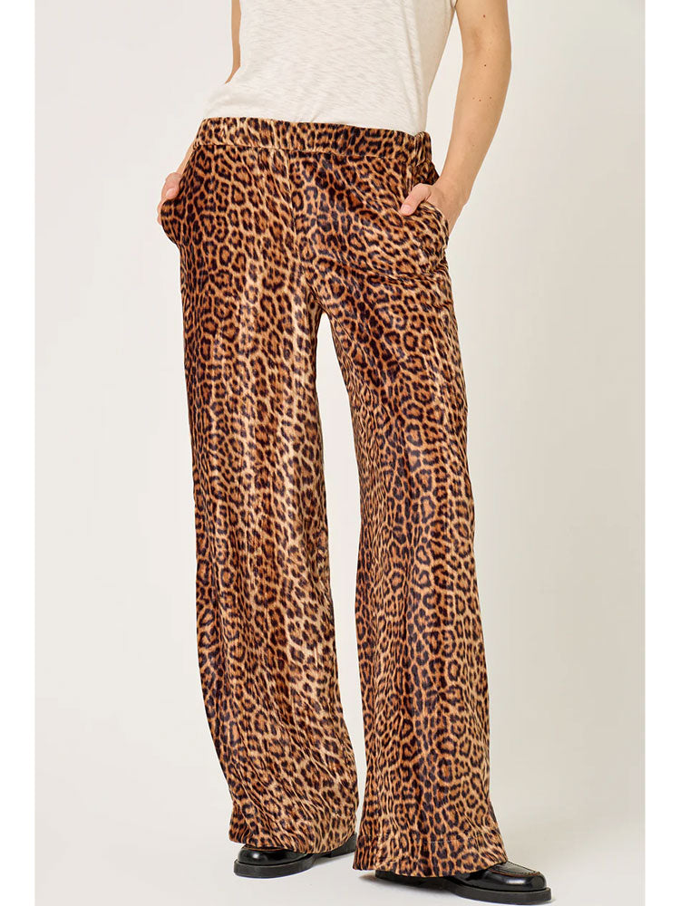 Five Pia Velvet Trousers Leopard