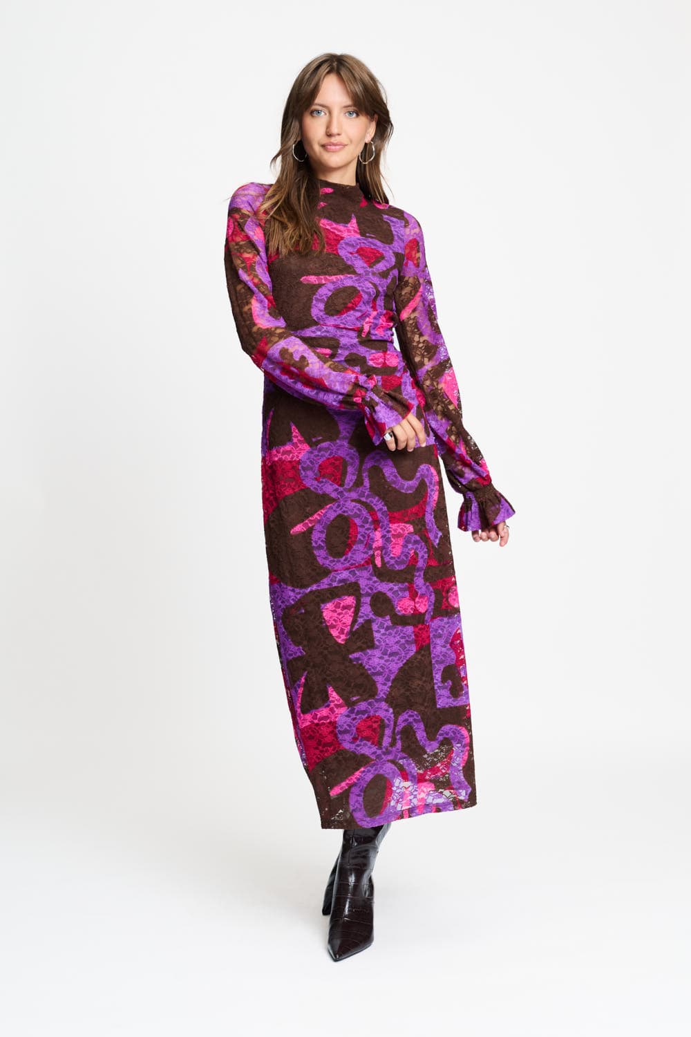 Pom Anna Dress Colourful Bows