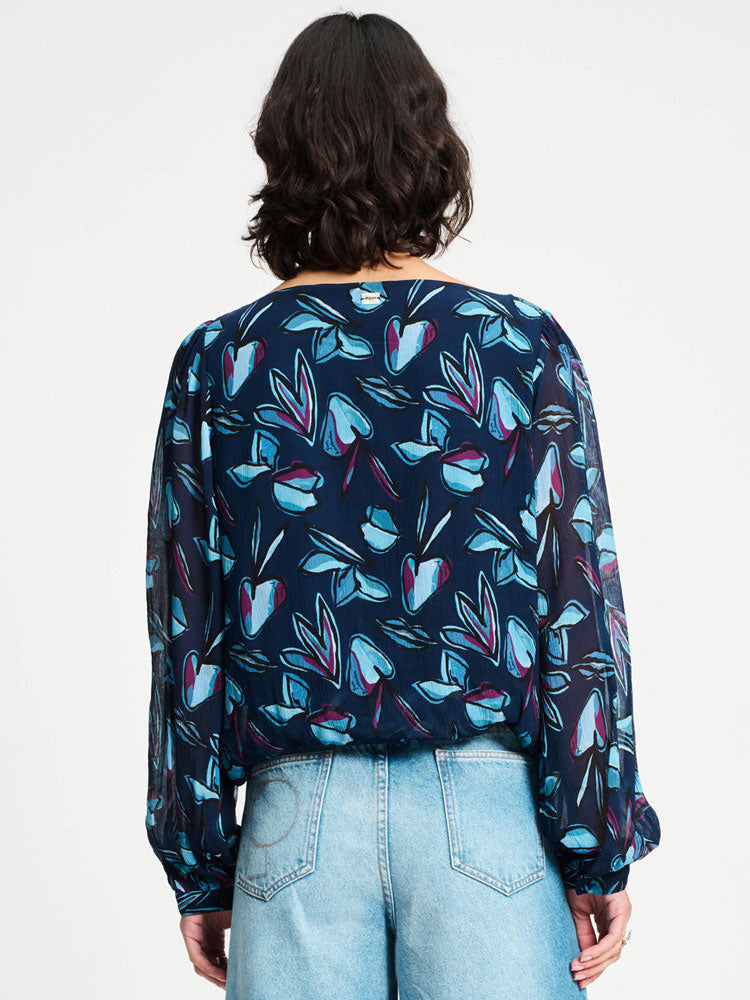 Pom Blouse Dashing Nights