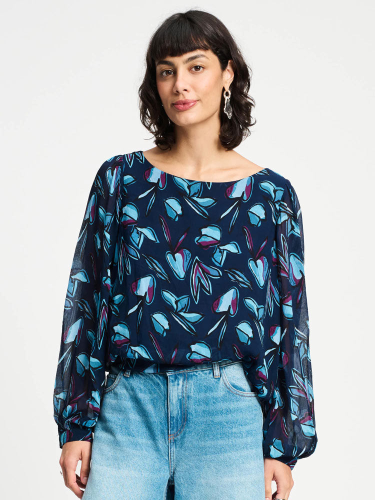 Pom Blouse Dashing Nights