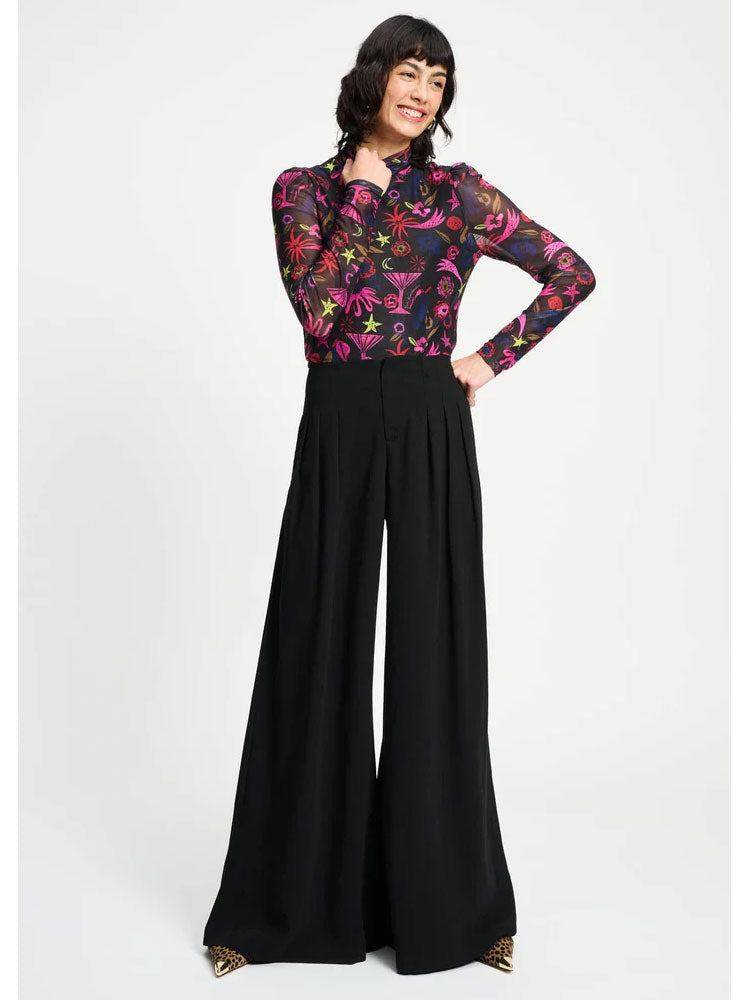 Pom Turtleneck Top Party Delight