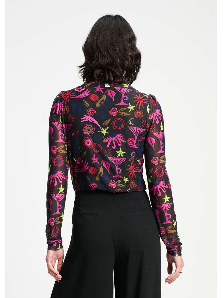 Pom Turtleneck Top Party Delight