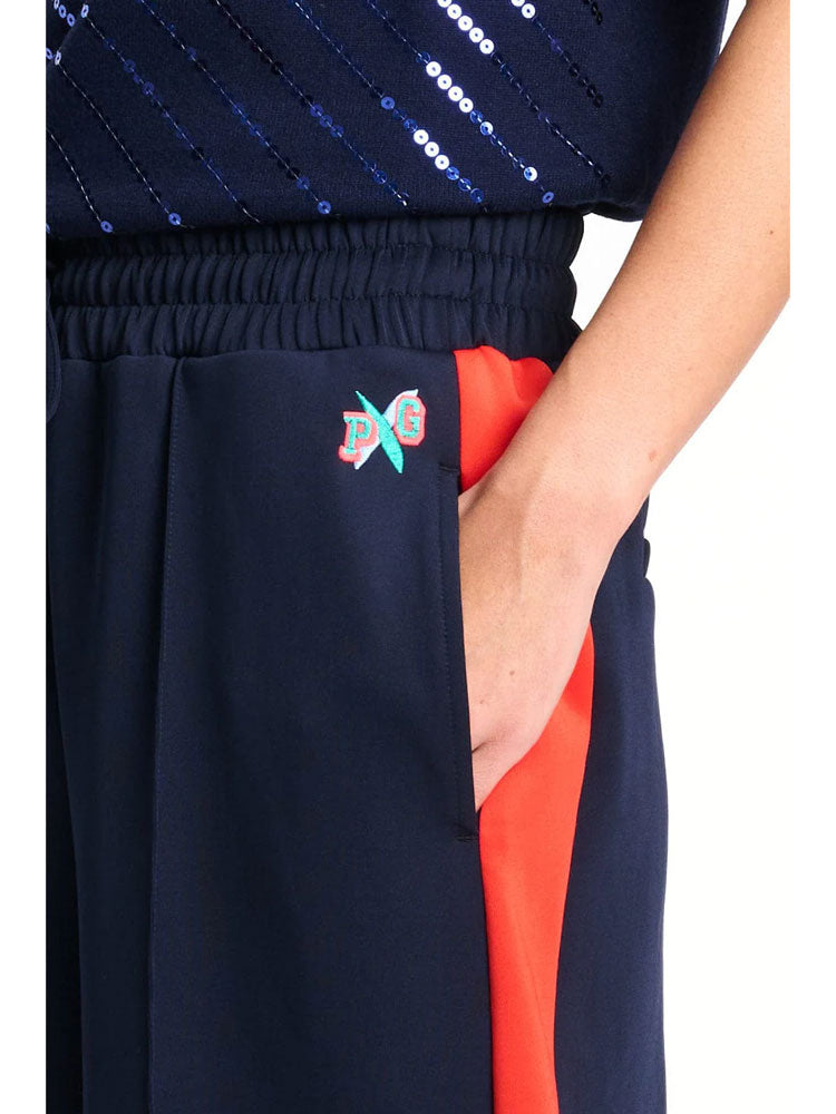 Pom Trackpants Stripe Night Blue