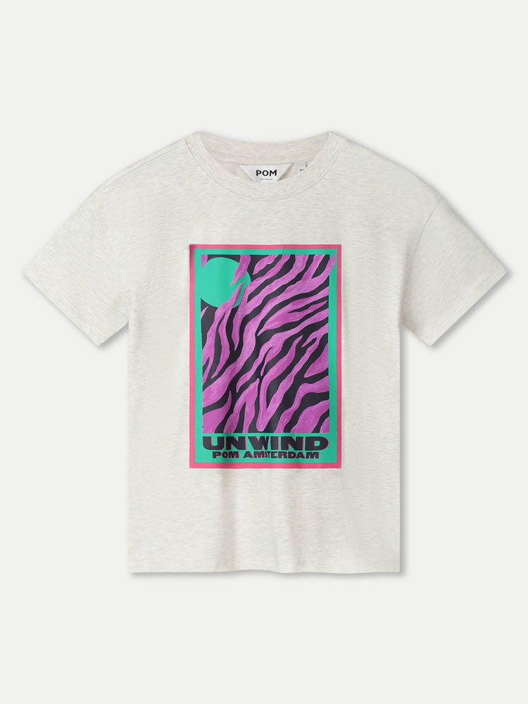 Pom Animal T-Shirt Grey