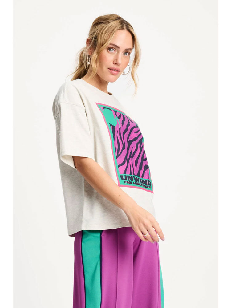 Pom Animal T-Shirt Grey