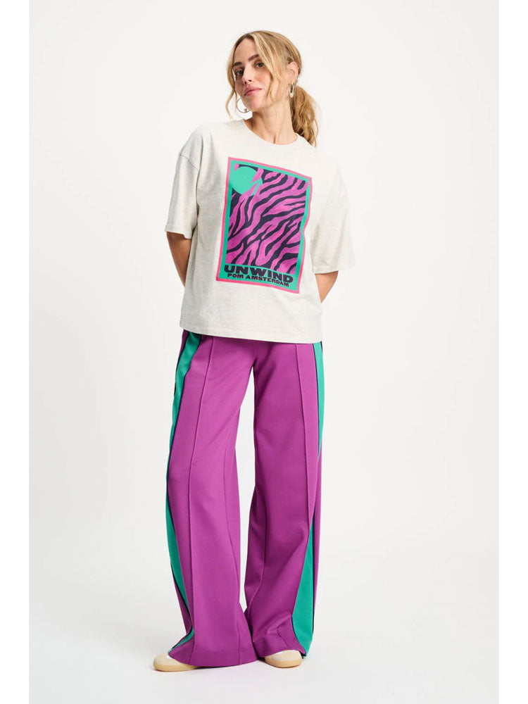 Pom Trackpants Colourblock Wild Purple