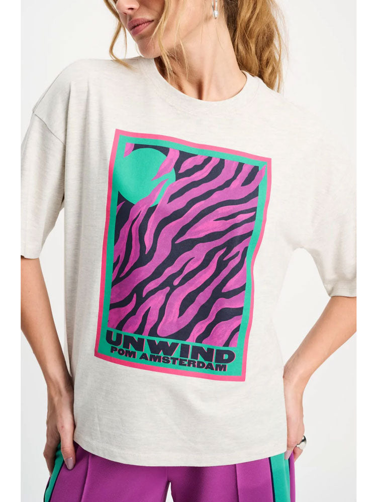 Pom Animal T-Shirt Grey