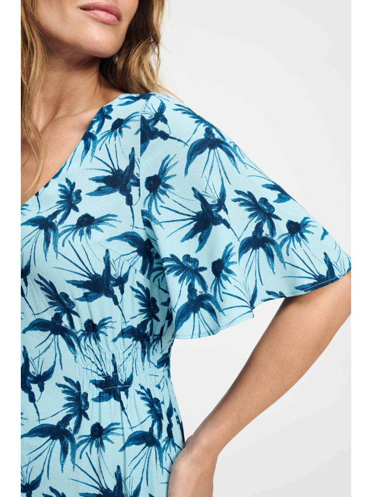 Pom Dress Artisan Blue