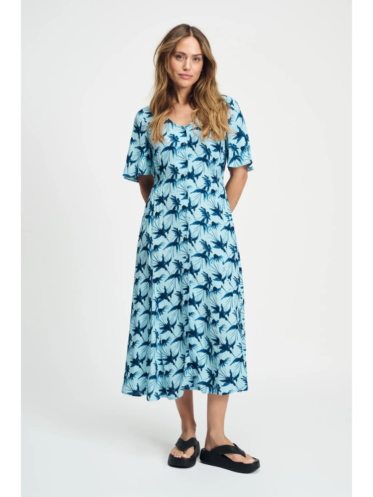 Pom Dress Artisan Blue