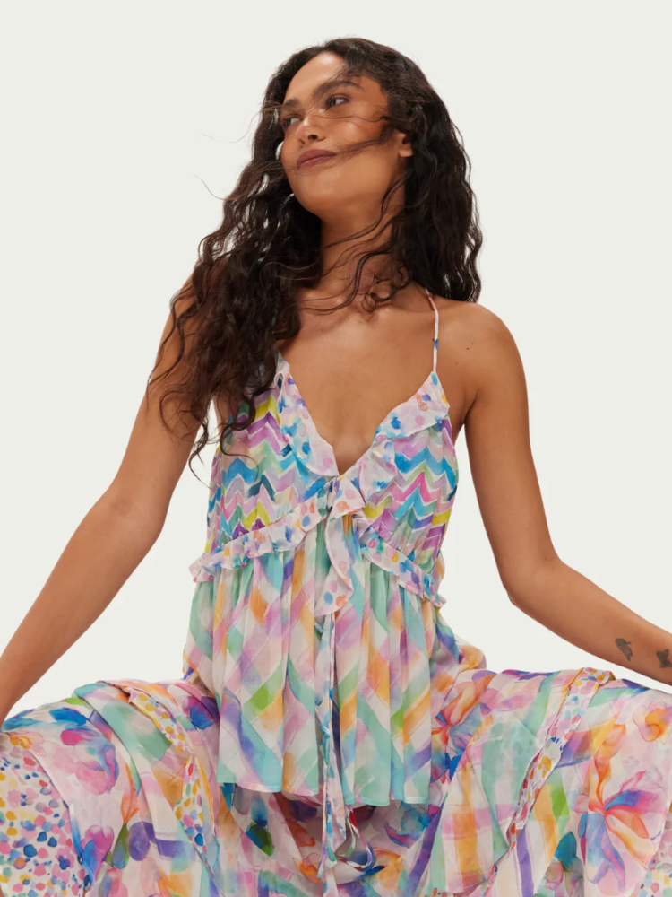 Me369 Poppy Ruffled Cami Fairy Dust