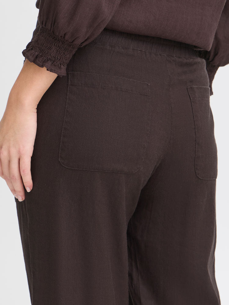 Pulz PzLuca Wide Leg Trousers Espresso