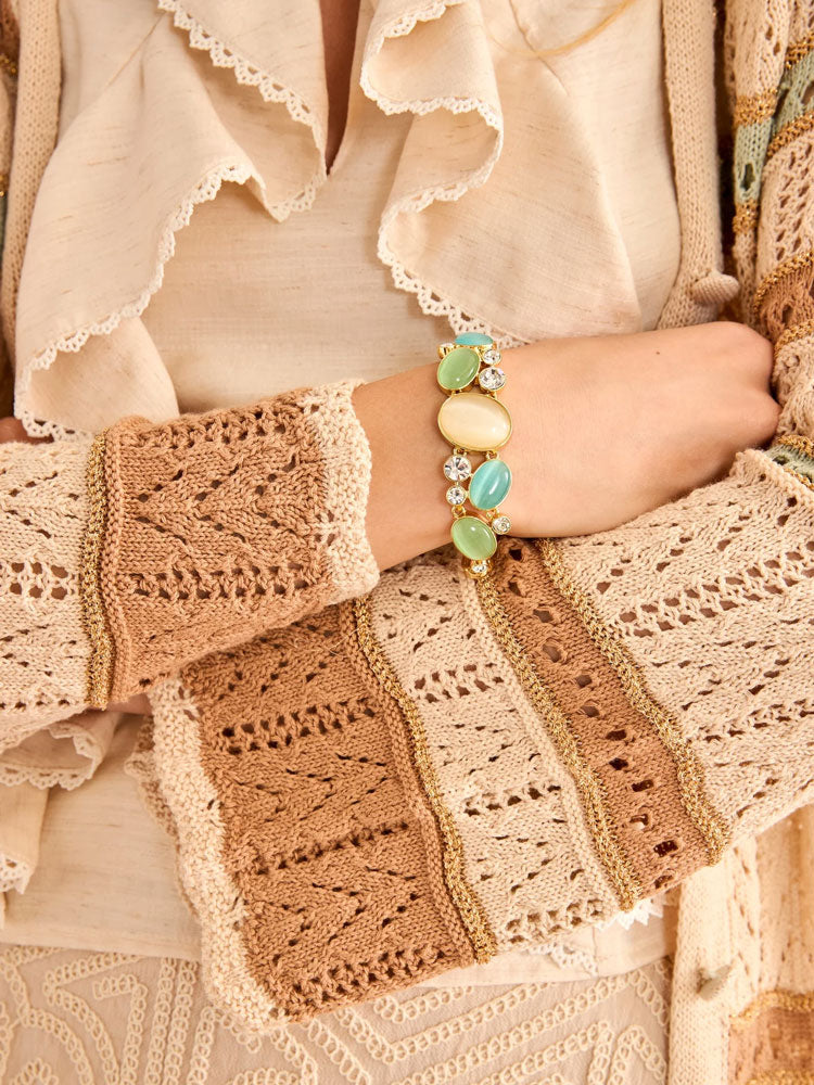 Nekane Cotton Cardigan Aqua