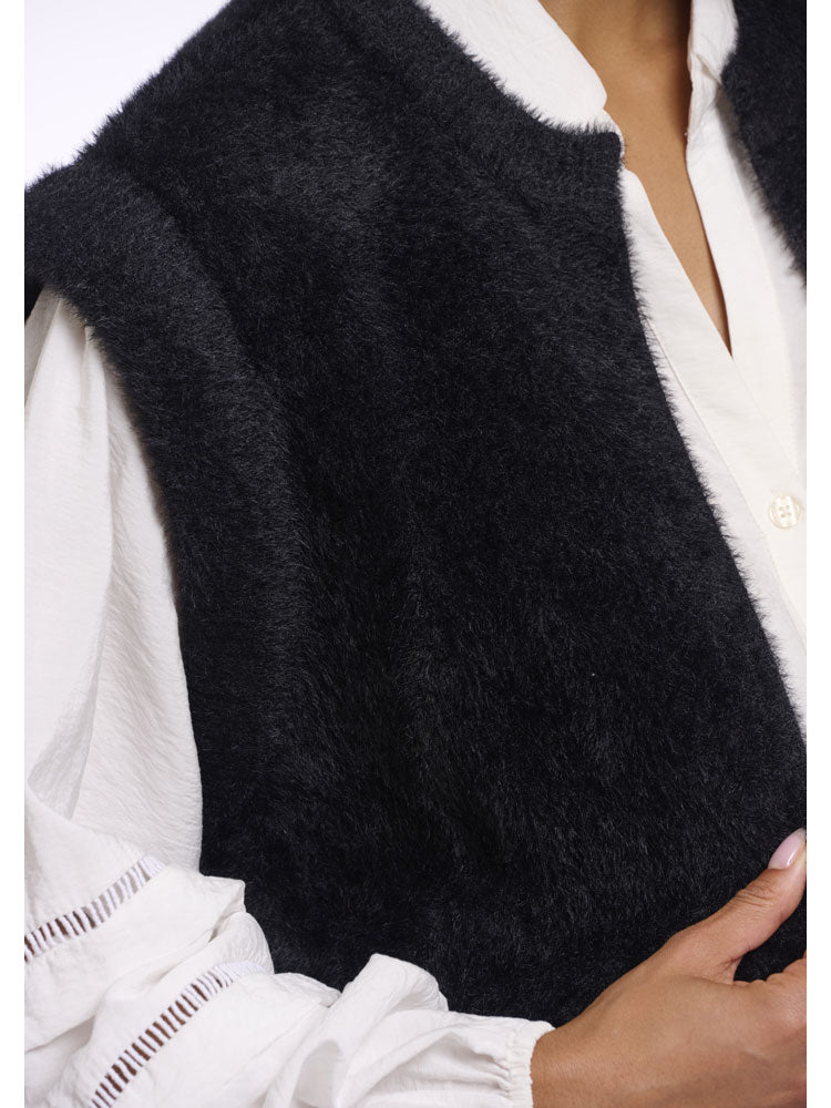 Rino & Pelle Elona Short Waistcoat Black