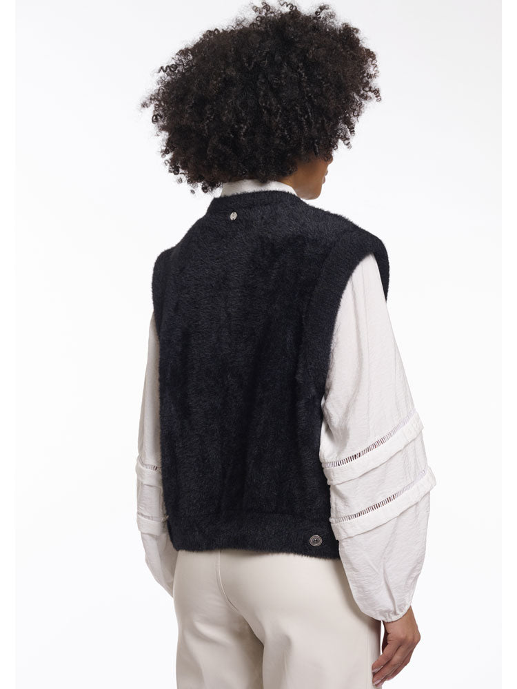 Rino & Pelle Elona Short Waistcoat Black