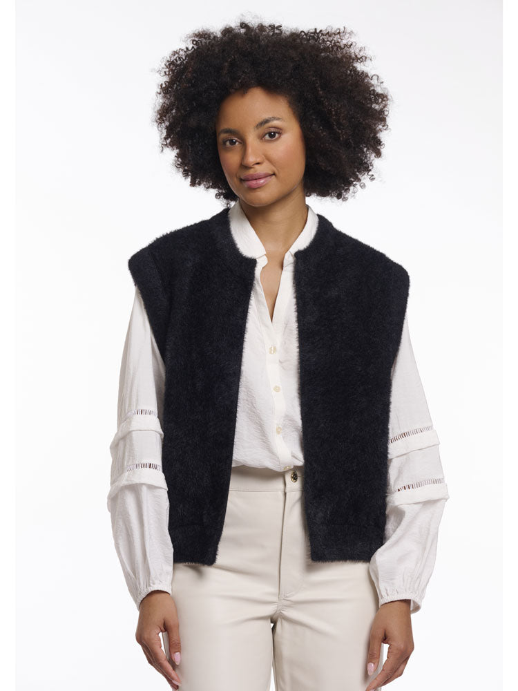 Rino & Pelle Elona Short Waistcoat Black