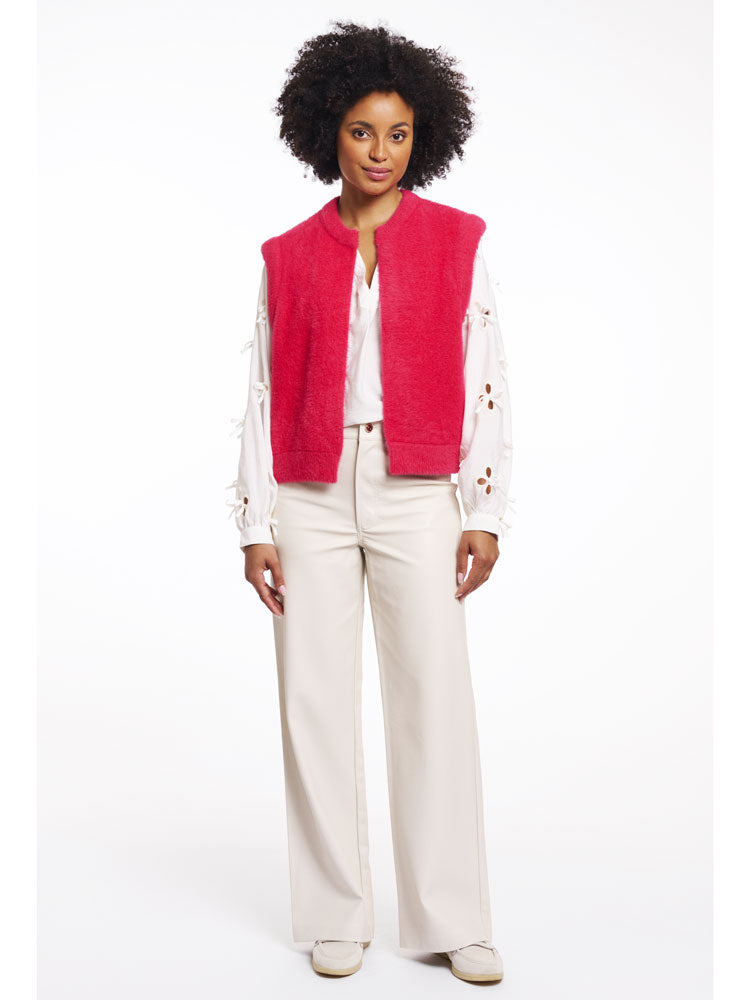 Rino & Pelle Elona Short Waistcoat Pink Punch