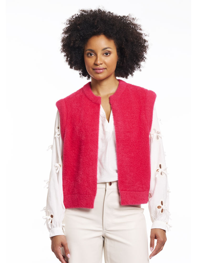 Rino & Pelle Elona Short Waistcoat Pink Punch