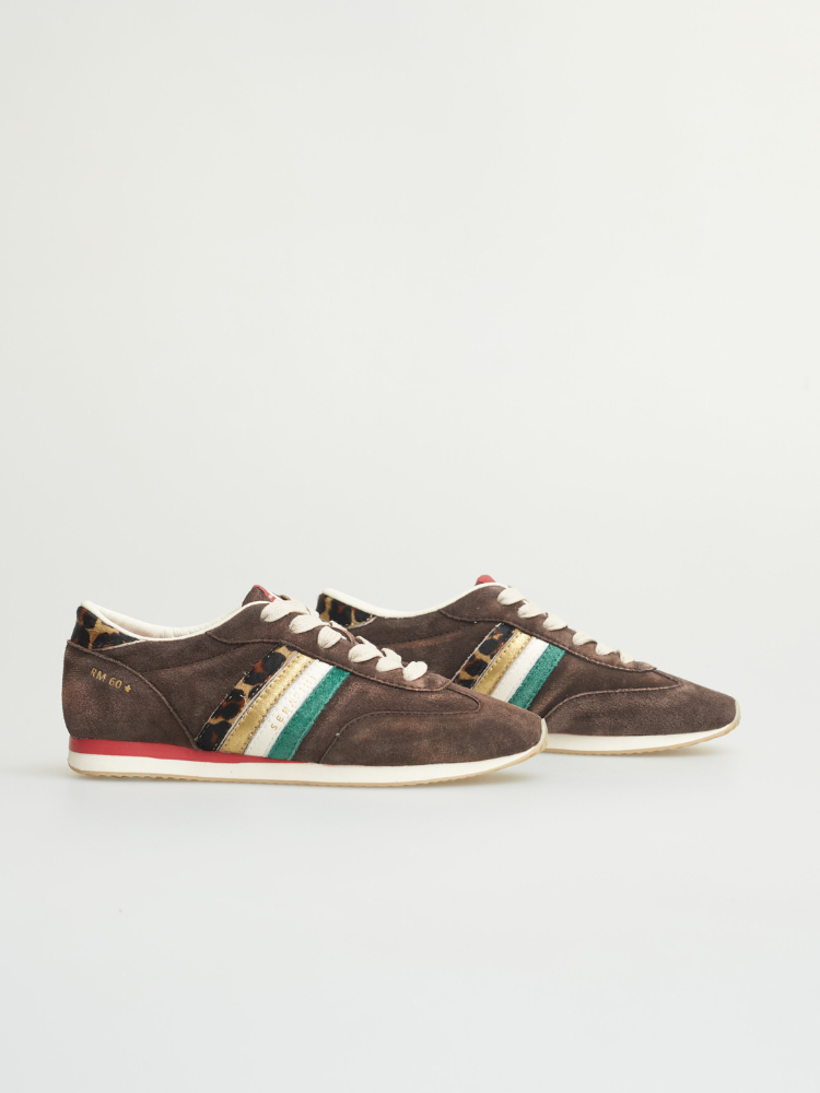 Serafini RM60 Trainers Brown &amp; Leopard
