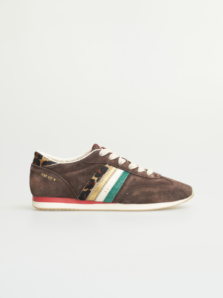 Serafini RM60 Trainers Brown &amp; Leopard