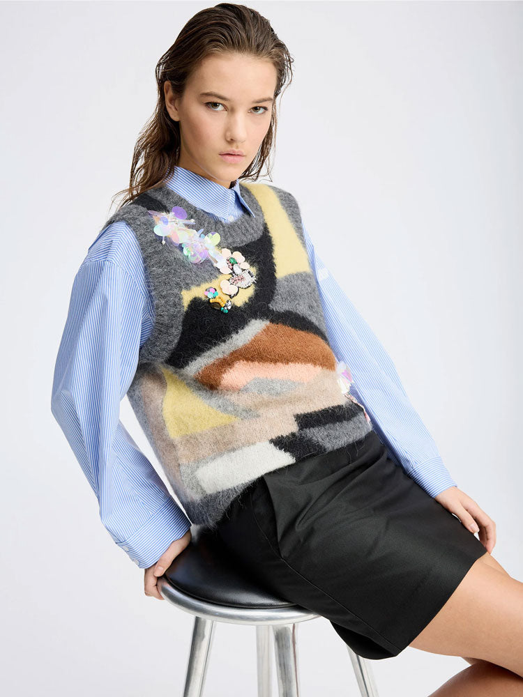 Munthe Rubble Applique Multi-coloured Slipover
