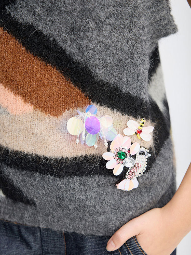 Munthe Rubble Applique Multi-coloured Slipover