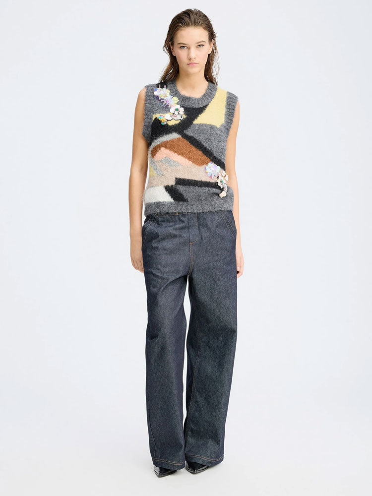 Munthe Rubble Applique Multi-coloured Slipover