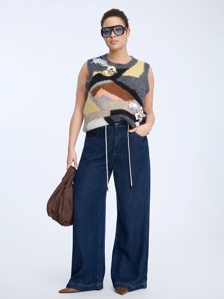 Munthe Rubble Applique Multi-coloured Slipover