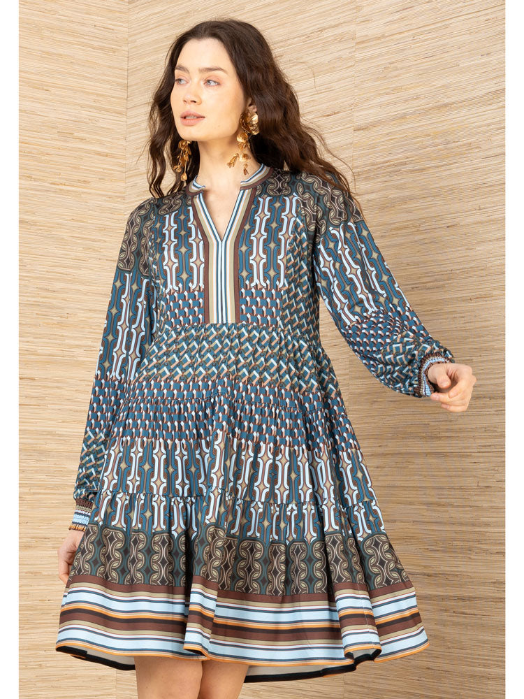 Hale Bob Salma Dress Teal