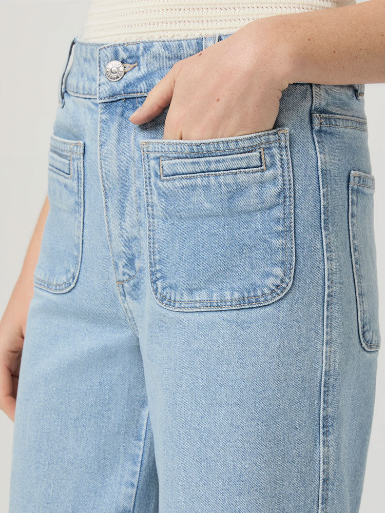 Paige Sasha Ankle Jeans with Welt Patch Pockets Olevia