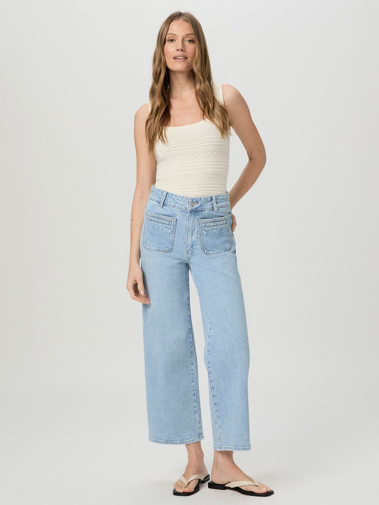 Paige Sasha Ankle Jeans with Welt Patch Pockets Olevia