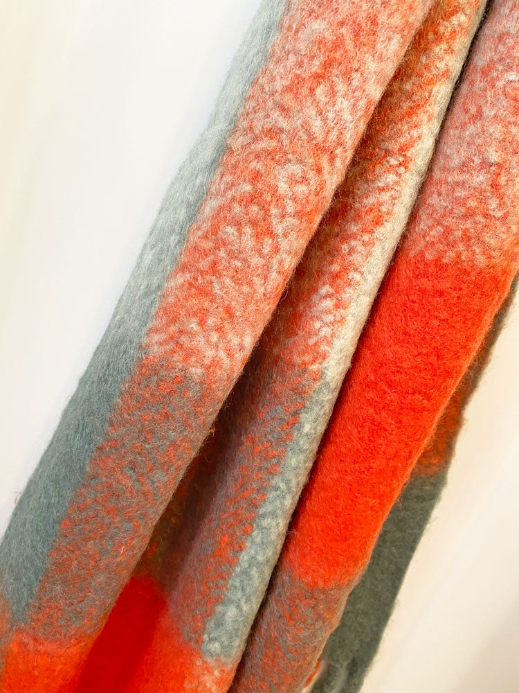 Rino &amp; Pelle Sianna Checked Scarf Blue &amp; Coral