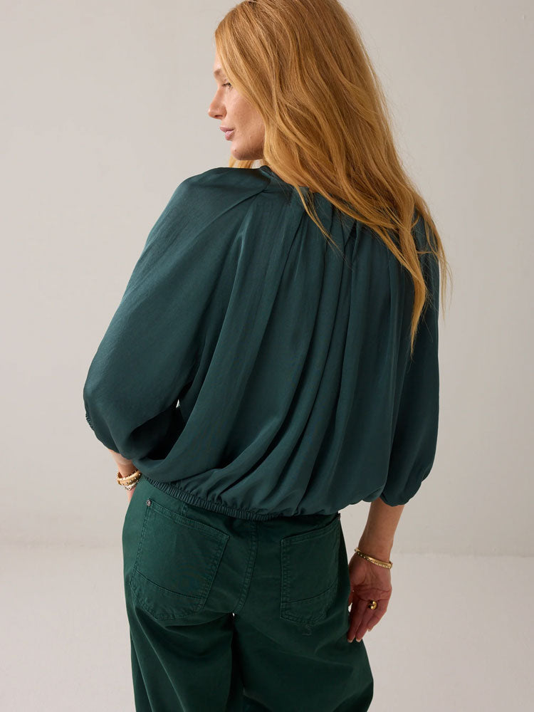 Summum Silky Touch Blouse Green
