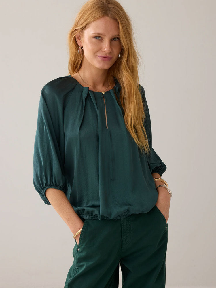Summum Silky Touch Blouse Green