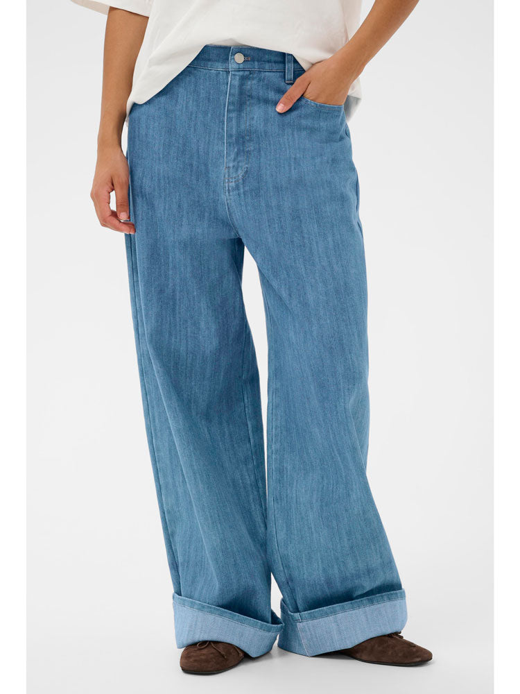 Soaked in Luxury SLNinnie Fold-Up Jeans