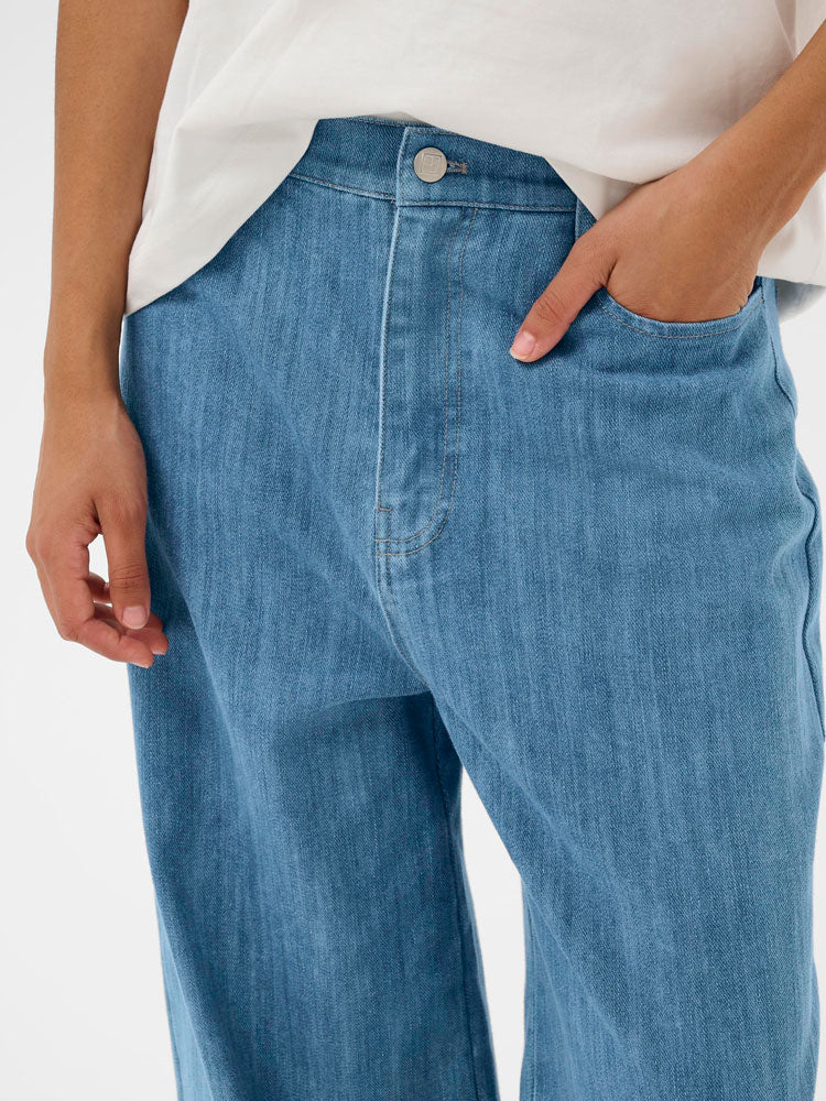 Soaked in Luxury SLNinnie Fold-Up Jeans