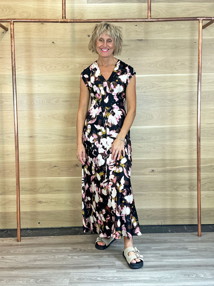 Soaked in Luxury SLCinna Liva Dress Chocolate