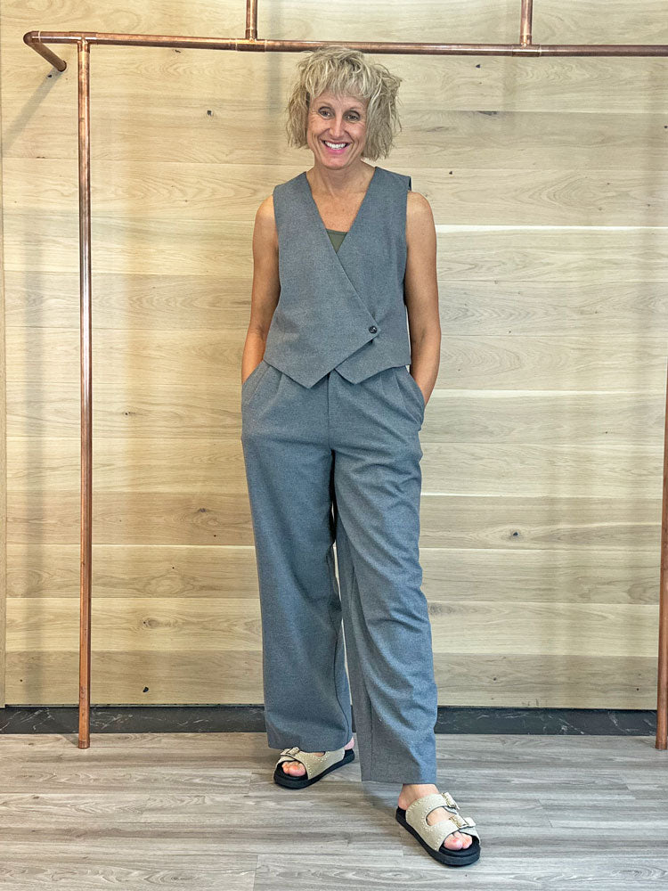 Sofie Schnoor VirginaSW Vest Grey Melange