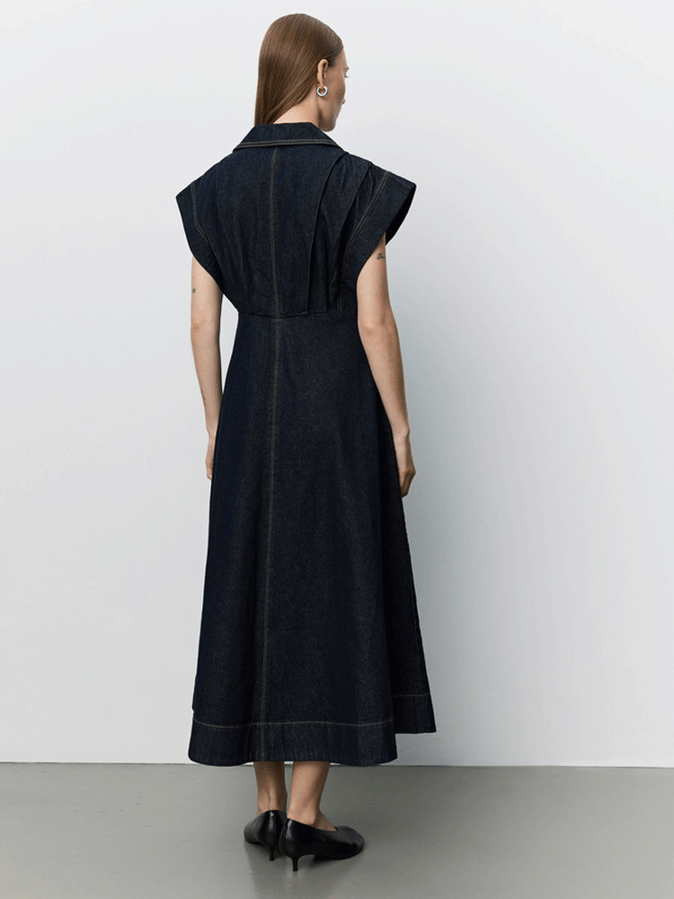 Sofie Schnoor Minerasw Denim Dress Dark Denim
