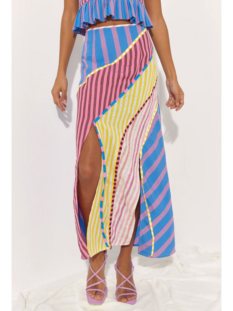 Celia B Souci Skirt Stripe Multi