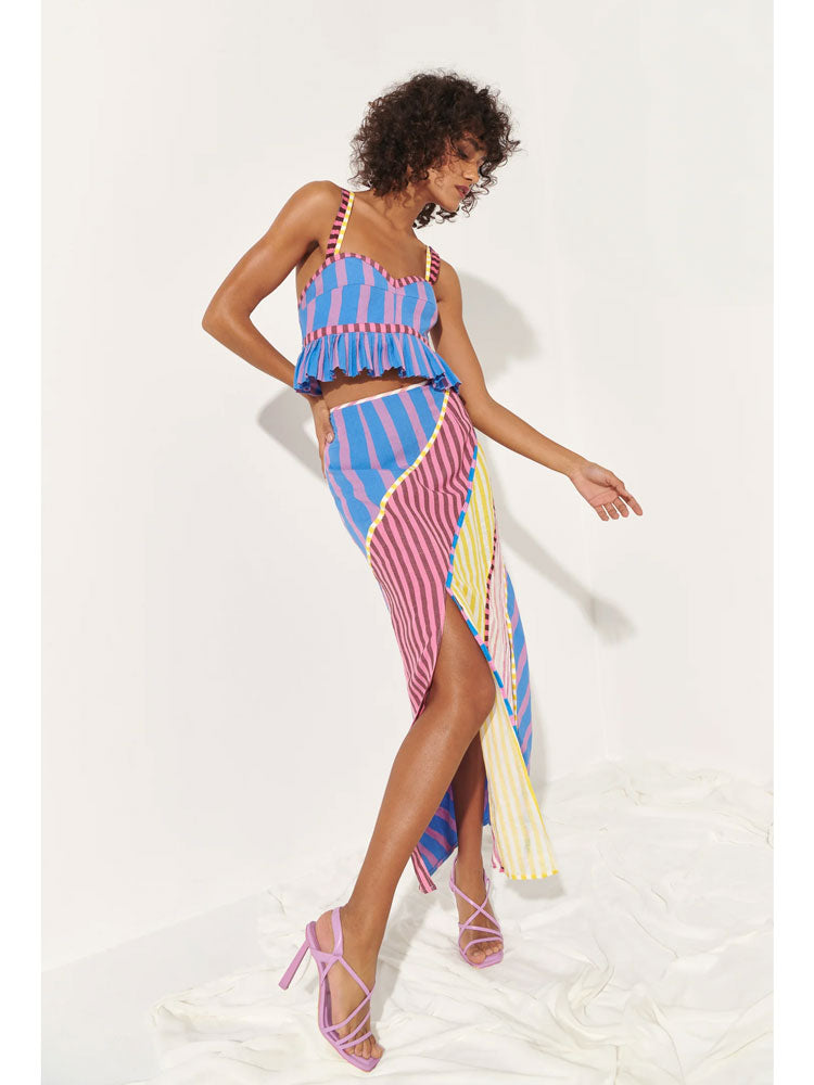 Celia B Souci Skirt Stripe Multi