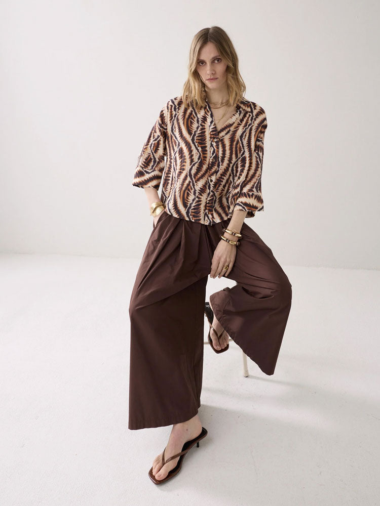 Summum Safari Print Blouse Multicolour