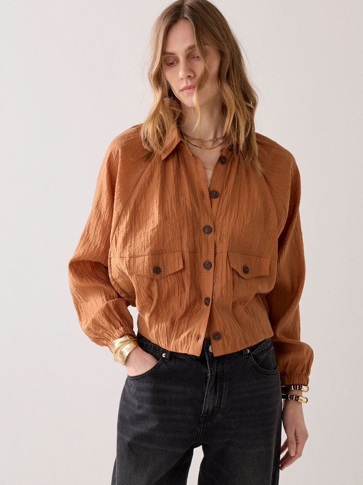 Summum Blouse Jacket Cinnamon