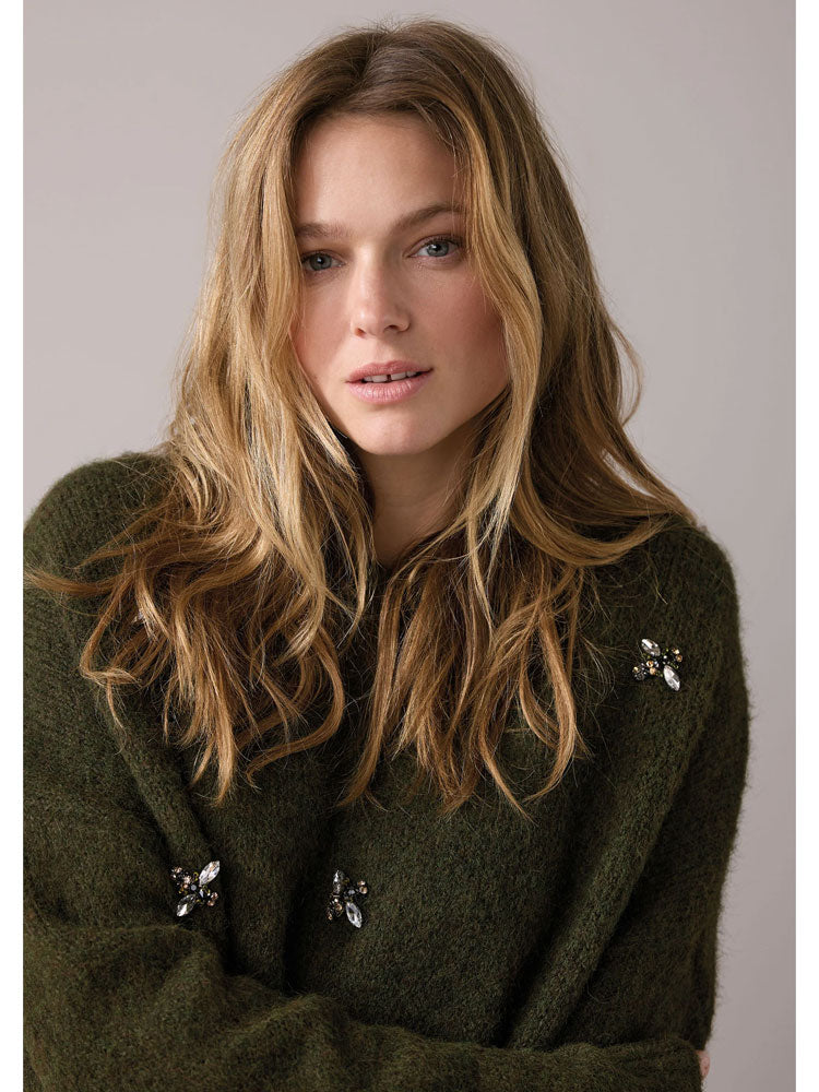 Summum Embellished Knit Camo
