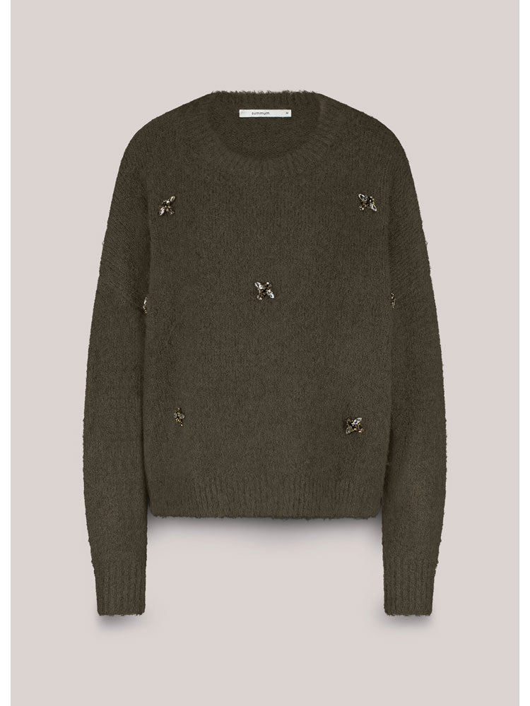 Summum Embellished Knit Camo
