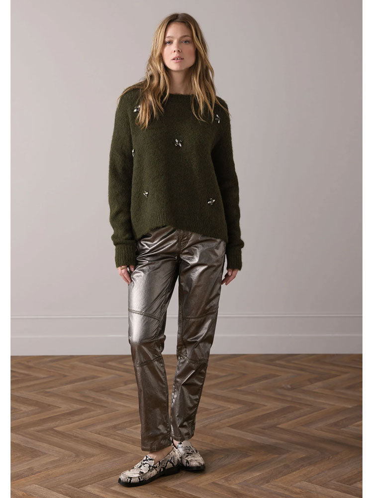 Summum Embellished Knit Camo