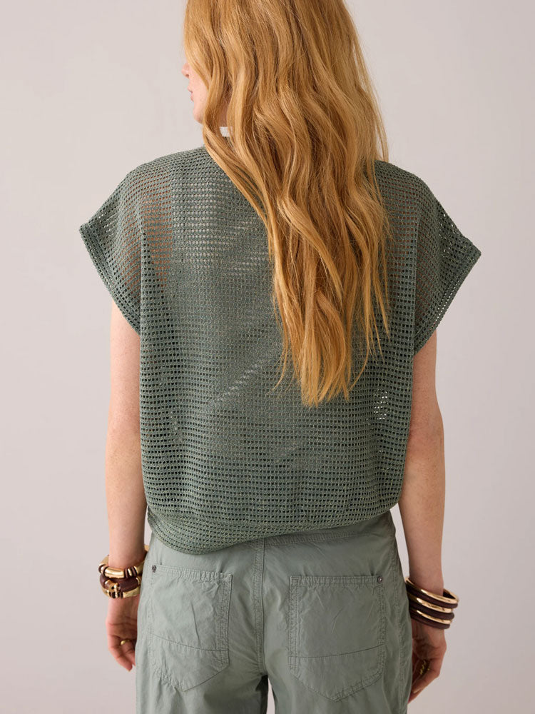 Summum Oversized Top Sea Glass
